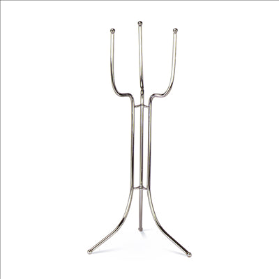PORTE SEAU AMERICAIN 33x27x76 CM ARGENTE ACIER (1 UNITÉ)