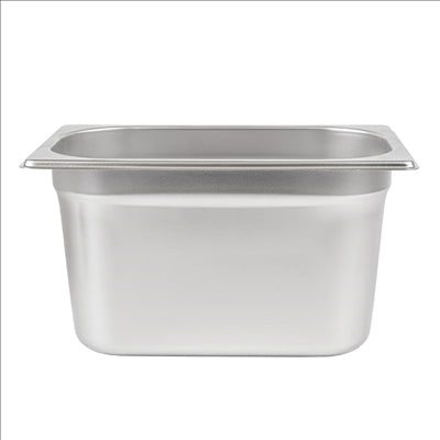 BAC GASTRONOME 1/4 3,8 L 26,5x16x15 CM ARGENTE INOX (1 UNITÉ)