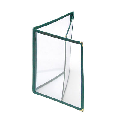 MENU "AMÉRICAIN" DIN-A5 3 CORPS VERT PVC (1 UNITÉ)