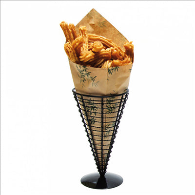 BASKET 'ARTINOX' Ø 12,8x18 CM NOIR ACIER (6 UNITÉS)