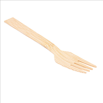FOURCHETTES 17 CM NATUREL BAMBOU (100 UNITÉS)