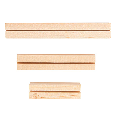 3 U. BASES POUR ARDOISES NATUREL BOIS (10 UNITÉS)