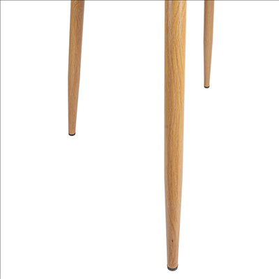 CHAISE 'SUPRA-TEK' 54x45x87 CM GRIS VELOURS (4 UNITÉS)