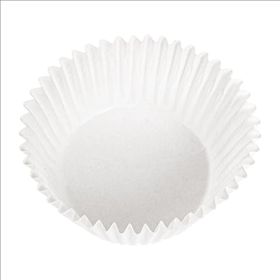 CAPSULES 'PETITS FOURS' 50 G/M2 Ø 2,4x2 CM BLANC PARCH.INGRAISSABLE (500 UNITÉS)