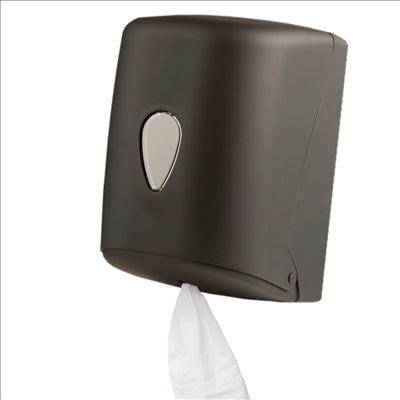 DISTRIBUTEUR POUR ESSUIE-MAINS 'MAXI BARRIL' 24x24x32,5 CM NOIR ABS (1 UNITÉ)