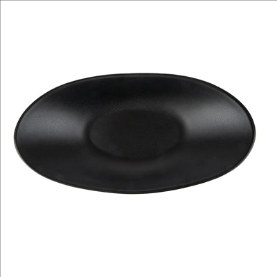 BOLS OVALES 'ASAMI WARE' 31,5x16,5x6 CM NOIR MÉLAMINE (6 UNITÉS)