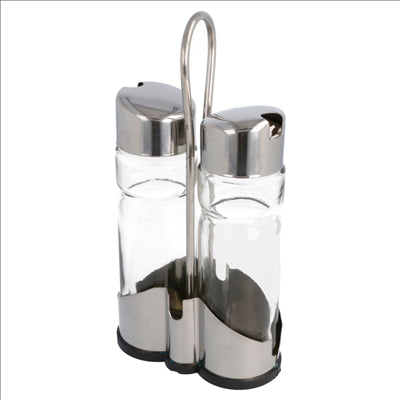 HUILIERS 2 PIÈCES 11x5,5x21,5 CM TRANSPARENT VERRE (1 UNITÉ)