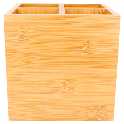 DISPLAY POUR COUVERTS 15x15x15 CM NATUREL BAMBOU (1 UNITÉ)