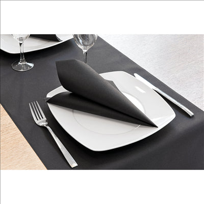 SERVIETTES 55 G/M2 40x40 CM NOIR AIRLAID (700 UNITÉS)