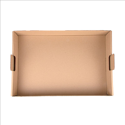 PLATEAUX "TRAITEUR" 380 G/M2 62x43,5x9,5 CM HAVANE KRAFT (50 UNITÉS)