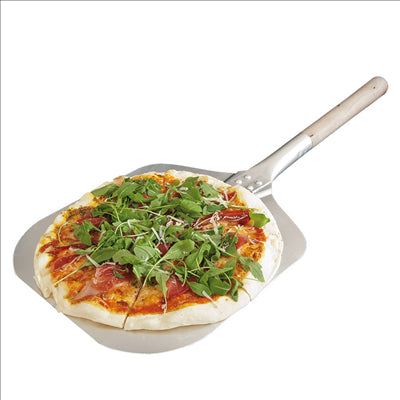 PELLE PIZZA BORDURES AIGUISÉES 30,5x35,6x69 CM ARGENTE ALUMINIUM (1 UNITÉ)