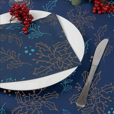 SETS DE TABLE 'HOLLY' 55 G/M2 30x40 CM BLEU AIRLAID (800 UNITÉS)