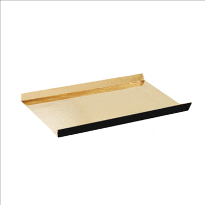 FONDS PLIÉS 380 G/M2 10x4,5+1,5 CM OR/NOIR CARTON (200 UNITÉS)