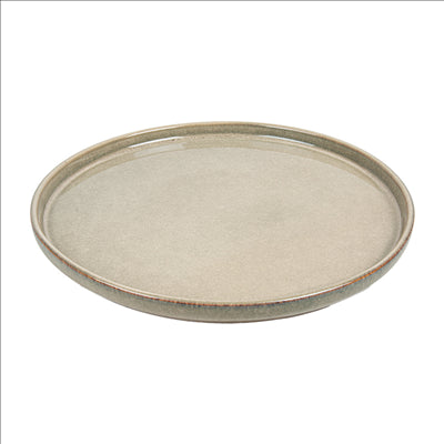 ASSIETTES 'AKALA' Ø26,5x2,3 CM BEIGE STONEWARE (6 UNITÉS)