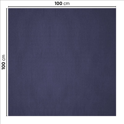NAPPES PLIAGE M 48 G/M2 100x100 CM BLEU MARINE CELLULOSE (200 UNITÉS)