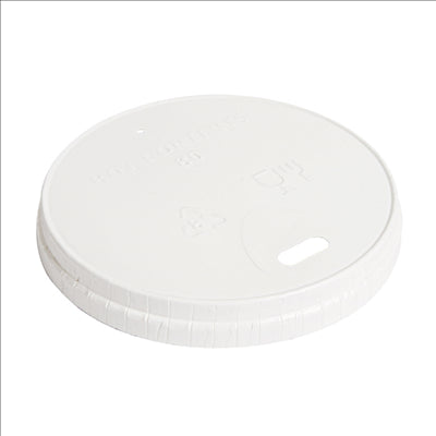COUVERCLES POUR GOBELETS 310 G/M2 Ø 8 CM BLANC CARTON (1000 UNITÉS)