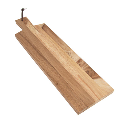 PLANCHE PRÉSENTATION RECTANGULAIRE 58x16x2 CM NATUREL BOIS (12 UNITÉS)