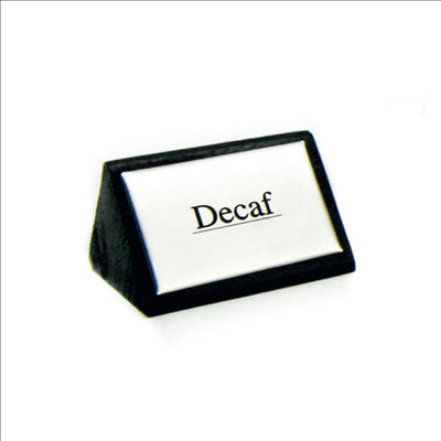 AFFICHAGES "DECAF" 7,5x4,5 CM NOIR BOIS (1 UNITÉ)