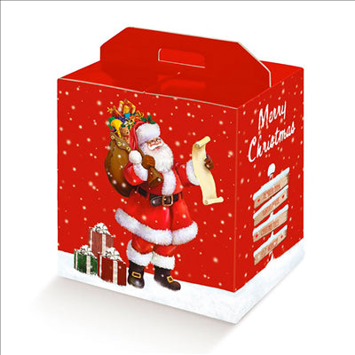30 U. BOÎTES BOUTEILLES/AUTRES 'PAPA NOËL'  33x25x35 CM ROUGE CARTON (1 UNITÉ)
