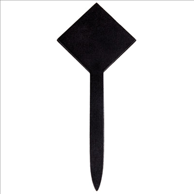 PIQUES ARDOISES LOSANGE 9,7x9x23 (h) CM NOIR BOIS (30 UNITÉS)