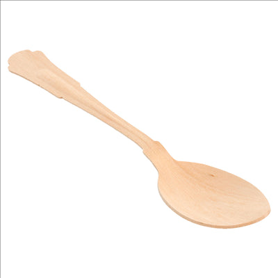 CUILLÈRES 'CLASSIC' 19,3 CM NATUREL BOIS (100 UNITÉS)