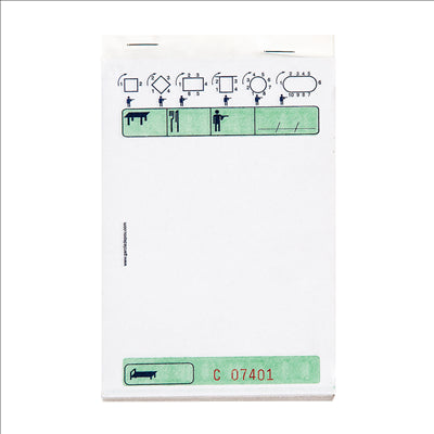 BLOCS COMMANDES TRIPLI 50x3 FEUILLES 10x15 CM VERT AUTOCOPIANT (100 UNITÉS)