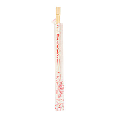 BAGUETTES CHINOISES EN SACHET 24 CM NATUREL BAMBOU (100 UNITÉS)