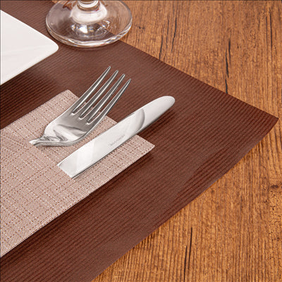 SETS DE TABLE 60 G/M2 31x43 CM CHOCOLAT KRAFT VERGÉ (2000 UNITÉS)