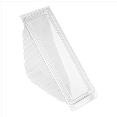 BOÎTES TRIANGULAIRES SANDWICH STANDARD 11x11x5,5 CM TRANSPARENT RPET (600 UNITÉS)