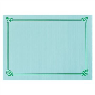 SETS DE TABLE 48 G/M2 31x43 CM VERT D'EAU CELLULOSE (2000 UNITÉS)
