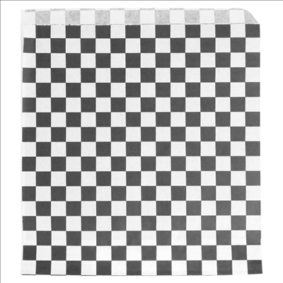 PAPIER INGRAISSABLES OUVERT 2 CÔTÉS FAST FOOD 'FITIPALDI' 32 G/M2 17x18 CM NOIR PARCH.INGRAISSABLE (500 UNITÉS)