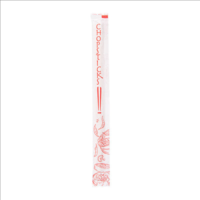 BAGUETTES CHINOISES EN SACHET 24 CM NATUREL BAMBOU (100 UNITÉS)