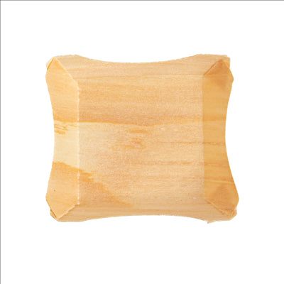 BARQUETTES EN FEUILLE DE PEUPLIER 4x4x1,5 CM NATUREL BOIS (100 UNITÉS)