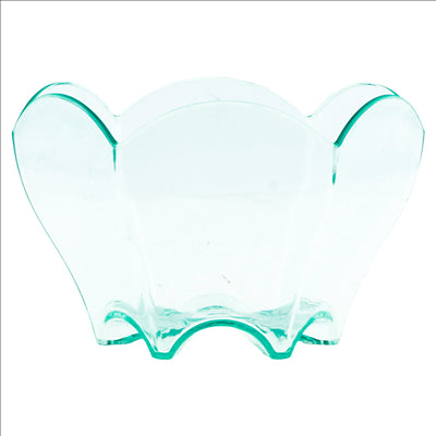 MISES EN BOUCHE TULIPE RÉUTILISABLES Ø 6,3x4,4 CM VERT D'EAU PS (600 UNITÉS)