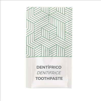 SACHETS DENTIFRICE 'THERAPY' 3 ML 4,5x8 CM BLANC CELLULOSE (500 UNITÉS)
