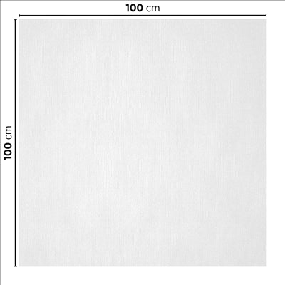 NAPPES PLIAGE M 48 G/M2 100x100 CM BLANC CELLULOSE (200 UNITÉS)