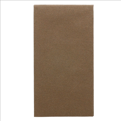 SERVIETTES PLIAGE 1/8 55 G/M2 40x40 CM CHOCOLAT AIRLAID (750 UNITÉS)