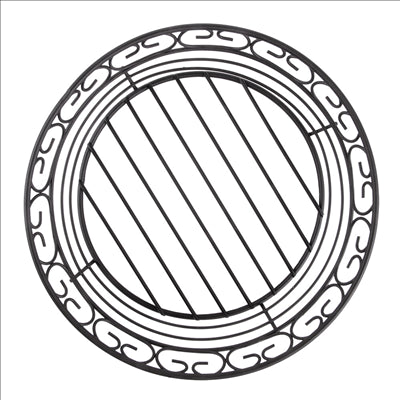 BASKET Ø 20,3x6,3 CM NOIR ACIER (6 UNITÉS)