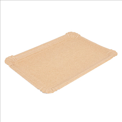 PLATEAUX PÂTISSERIE - PETITS  340 G/M2 23x17 CM NATUREL KRAFT (250 UNITÉS)