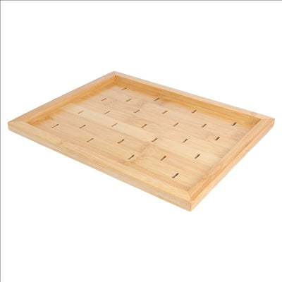 PLATEAU POUR 25 PICKS "GOLF" 25x20x2 CM NATUREL BAMBOU (1 UNITÉ)