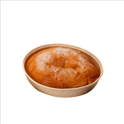 MOULES RONDS ENFOURNER  75 G/M2 Ø 9x2,1 CM NATUREL PAPIER SILICONE (1500 UNITÉS)