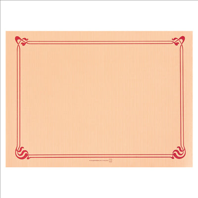 SETS DE TABLE 48 G/M2 31x43 CM SAUMON CELLULOSE (2000 UNITÉS)