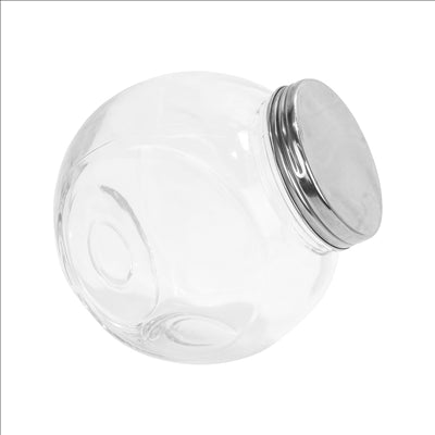 POT POUR STOCKER INCLINÉ 'WAKI GLASS' 4430 ML 22,5x15x22,5 CM TRANSPARENT VERRE (6 UNITÉS)