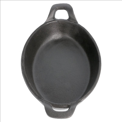 CASSEROLE OVALE 720 ml 21,5(27,5)x15x4,5 CM NOIR FER (8 UNITÉS)