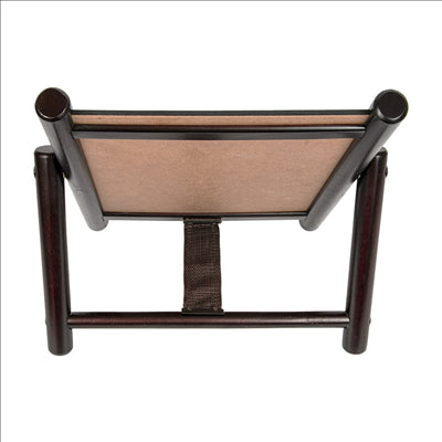 PANNEAU / ARDOISE DE TABLE 32x32 CM NOIR BOIS (1 UNITÉ)