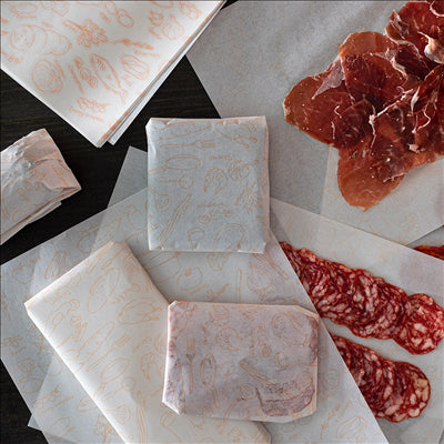 PAPIER ALIMENTAIRE INGRAISSABLE 'DELI' 35 G/M2 35x52 CM BLANC PARCH.INGRAISSABLE (500 UNITÉS)