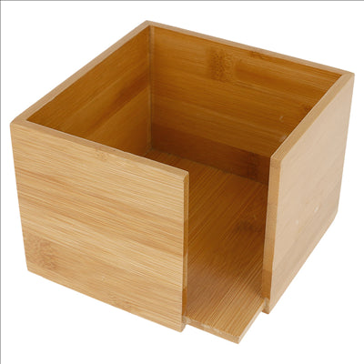 DISTRIBUTEUR SERVIETTES 13,5x13,5x10 CM NATUREL BAMBOU (1 UNITÉ)