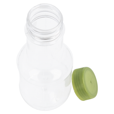 FLACONS AVEC BOUCHON PLASTIQUE 110 ML Ø4,5x11,4 CM TRANSPARENT PET (100 UNITÉS)