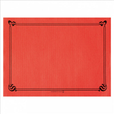 SETS DE TABLE 48 G/M2 31x43 CM ROUGE CELLULOSE (2000 UNITÉS)