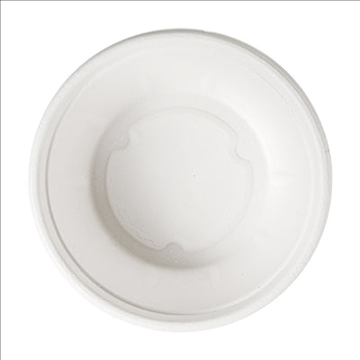 POTS 'BIONIC' 280 ML Ø 11,6x4,4 CM BLANC BAGASSE (500 UNITÉS)
